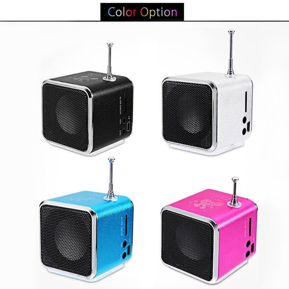 Mini Radio Fm Digital Portable Speakers With Fm Receiver Support Sd/tf Card